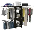 thumbnail image 5 of Depot E-Shop Zamora 70"W - 118"W Closet System Black Wengue, 5 of 7