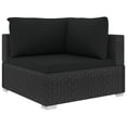 thumbnail image 3 of vidaXL Patio Furniture Set 8 Piece Patio Sectional Sofa with Table Poly Rattan, 3 of 23