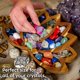 thumbnail image 5 of Bandeja de cristal de loto para piedras - Muestra tus cristales y piedras curativas - Soporte de cristal para exhibición de piedras, 5 of 5