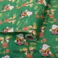 thumbnail image 3 of Christmas Wrapping Paper Roll 5 Meters Christmas Wrapping Paper for Xmas Holiday Decoration, Party Celebration (Green), 3 of 8
