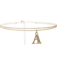 thumbnail image 1 of WEIS Cheville Initiale en Cristal Double Ligne avec Strass, 1 of 6