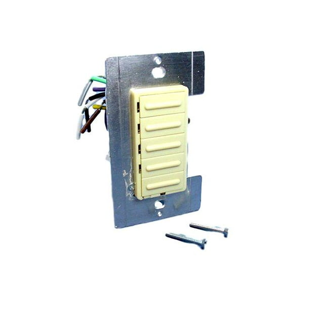 Leviton 17768I Ivory Decora MicroDim Fluorescent Preset 4Scene Dimmer