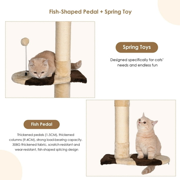 Jouet Pour Chat En Bois Naturel - Three cozy cats