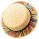 thumbnail image 3 of Sombrero de playa Sombrero de sol elegante con sombrero de paja de borla Sol Gombado diario, 3 of 5