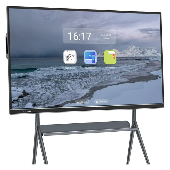 JYXOIHUB Smart TVs, 86 Inch Touch Screen All-In-One Computer Digital Electronic Whiteboard, Electronic Calendar Touchscreen Monitor Player for Advertisin