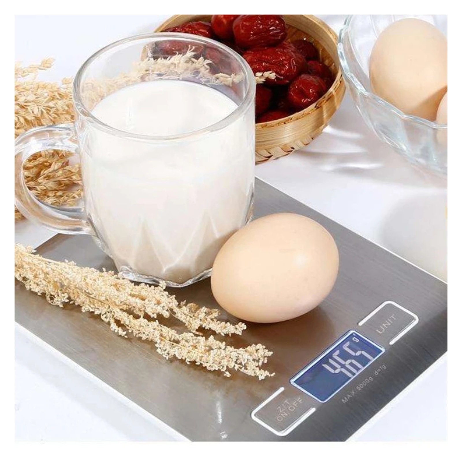 Kitchen Digital Scale Charging Electronic Smart Balance LCD Precision Weight Scale for  Food Cooking
