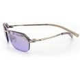 thumbnail image 3 of QT-SUN Spex Semi-Rimless - Kit Pack - 1 Frame w/ 4 Fashionable Magnetic Clip-On Sunglass Lenses - Outdoor Activity Men and Women - Silver/Purple, 3 of 8