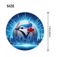thumbnail image 4 of Toronto Baseball Round Non-Slip Rubber 4 PCS 8in Mouse Pad 3mm Thick Polyester Surface for Office Gaming PC, Bluebird Mouse Pad LS179, 4 of 7