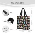 thumbnail image 3 of Fotbe Colorful Retro Tape Bolsa Tote con Estampado para Mujer, Bolsos con Cremallera, Bolsa de Hombro Casual de Gran Capacidad con Bolsillos Internos, 3 of 7