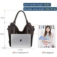 thumbnail image 5 of Kwuty Tote Bag for Women PU Leather Shoulder Bags Fashion Hobo Bags Large Purse and Handbags with Adjustable Shoulder Strap, 5 of 8