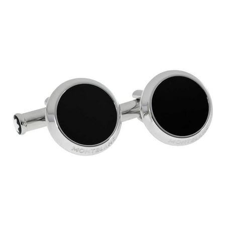 - Iconic Stainless Steel Black Onyx Cufflinks 112896