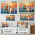 thumbnail image 4 of Designart "Sailboat Abstract Coastal Euphony II" Sailing Boat Floater Framed Canvas Print, 4 of 7