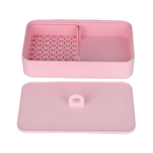 Caja de Maicena, Accesorios para Herramientas de Arcilla, Fácil de Usar, Contenedor de Maicena en Polvo Rosa