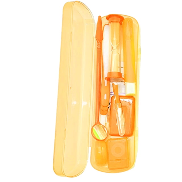 Cepillo de dientes de viaje, cepillo de dientes plegable con caja de cepillo de dientes, cepillo de dientes portátil de tamaño de viaje individualmente