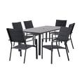 thumbnail image 2 of Mainstays Dashwood 7-Piece Steel Outdoor Dining Set, Black, 2 of 13