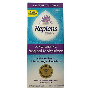 Replens Long-Lasting Vaginal Feminine Moisturizer 8 Prefilled Applicators