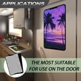 thumbnail image 6 of POLERO Reflective RV Door Window Shade, 17.3” x 26” Car Door Window Cover Fashion Sunshield Blocking Light, Heat and UV Rays for RV Trailer Camper Windows (Purple Tropical Palm Tree), 6 of 7