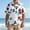 White, variant on Yertdoel Hawaiian Shirt for Men Summer Funny Floral Printed Short Sleeve Loose Fit Button Down Beach Tops Outdoor Fashion Cozy Lightweight Casual Shirts