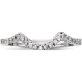 thumbnail image 4 of 14K White Gold Diamond Wedding Band (Size 7) Made In India rm2514b-019-waa, 4 of 5