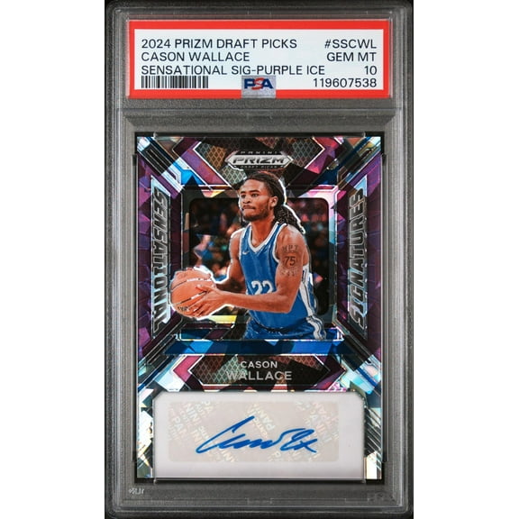 2024 Prizm #SS-CWL Cason Wallace Sensational Signatures /99 PSA 10