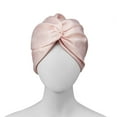 thumbnail image 5 of (3 pack) Conair Earth-Friendly Planet Upcycled Smooth Beauty Sleep Cap, Pink, 5 of 6