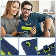 thumbnail image 4 of SaniMore Hybird Case for TCL Tab 8 LE 2023, Rugged Heavy Duty Protective Case Hidden Kickstand Dual Angle Stand Shockproof Anti-drop for TCL Tab 8 LE 2023, Navy+Green, 4 of 11