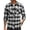 White Black Plaid, variant on COOFANDY Men's Flannel Plaid Shirts Long Sleeve Casual Button Down Shirt with Pockets