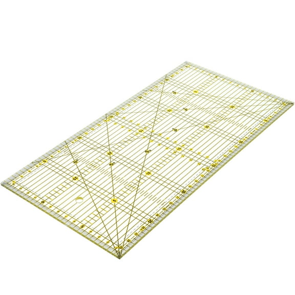 EXHUMKY 1Pack Quilter's Ruler with and Angle System for Quilting and Sewing Tools