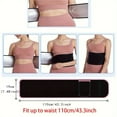 thumbnail image 6 of Waist Trainer Belt Men Women Body Building Corset Body Shaper Corsets Shapewear Belts Slimming Girdle Gym Workout Band (One Size,Black), 6 of 7