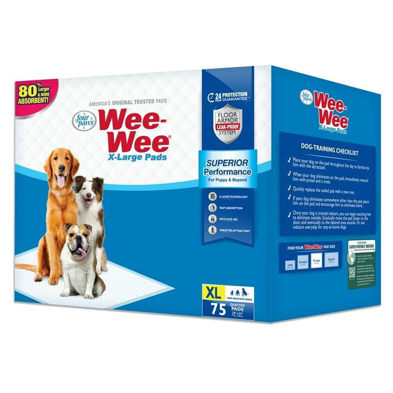 Four Paws X-Large Wee Wee Pads - 40 Pack