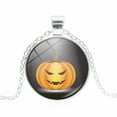 thumbnail image 1 of DPTALR Collier Chaîne Pendentif en Verre Cabochon Rétro Halloween, 1 of 1