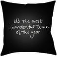 thumbnail image 2 of Surya PHDWT001-1616 Wonderful Time 16 x 16 x 4 in. Throw Pillow, Black - Medium, 2 of 2