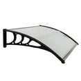 thumbnail image 3 of Hommoo 40"×30" Window Door Awning, Outdoor Patio Awning Sun Shade Canopy Sun Shetter,UV,Rain Snow Protection Hollow Sheet, Window Awning Overhead Cover Front Door Awning for Patio, 3 of 5