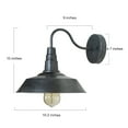 thumbnail image 4 of GRWROAD Lamps Rustic Wall Sconces Waterproof Outdoor Light Fixture Urban Barn Farmhouse Light for Exterior House Porch Patio; Kitchen; Living Room; Washing Room; Entryway, 4 of 8