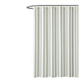 thumbnail image 2 of Truly Soft Millenial Stripe Ivory and Black Polyester 1-Piece Shower Curtain Shower Curtain, stripe themed, for Men and Women, OEKO-TEX Certified Confidence, 2 of 5