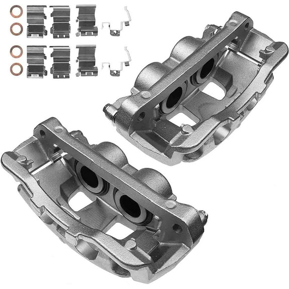 A-Premium Brake Caliper Assembly with Bracket Compatible with Ford F-250 F-350 F-450 Super Duty 2013-2019 Front Left and Right Side 2-PC Set