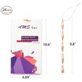 thumbnail image 5 of Ams Adornos Para Árbol De Navidad, 24 Piezas De Carámbanos Retorcidos De Aluminio, Juego De Adornos Para Árbol De Navidad, Suministros De Decoración Para Fiestas De Año Nuevo (Champán Mate De 9,8 Pulg, 5 of 5