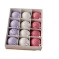thumbnail image 2 of Qwtwty 12 Pcs Shatterproof Christmas Ornaments Set, Colorful Christmas Tree Hanging Baubles for Holiday Wedding Party Decor, 2 of 7