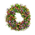 thumbnail image 4 of Decor Wreath for Front Door, Versatile Decor Farmhouse Colorful Cottage Wreath Artificial Flowers Door Wreath Beautiful Spring Summer Wreath, Home Porch Door Wall Window Party Decor, 4 of 9