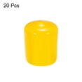 thumbnail image 3 of Unique Bargains 20pcs 22mm Rubber End Caps Cover PVC Vinyl Screw Thread Protector Round Wire Shelf Caps Yellow, 3 of 5