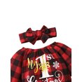 thumbnail image 5 of IZhansean My First Christmas Baby Girls Xmas Clothes Long Sleeve Romper+Tulle Tutu Skirt+Headband Outfits My 1st Christmas 3-6 Months, 5 of 9