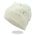 thumbnail image 1 of Sombreros de punto con agujeros rotos para hombres y mujeres, estilo invernal, estilo callejero, con personalidad, estilo hip hop, cálidos, para mujer., 1 of 3