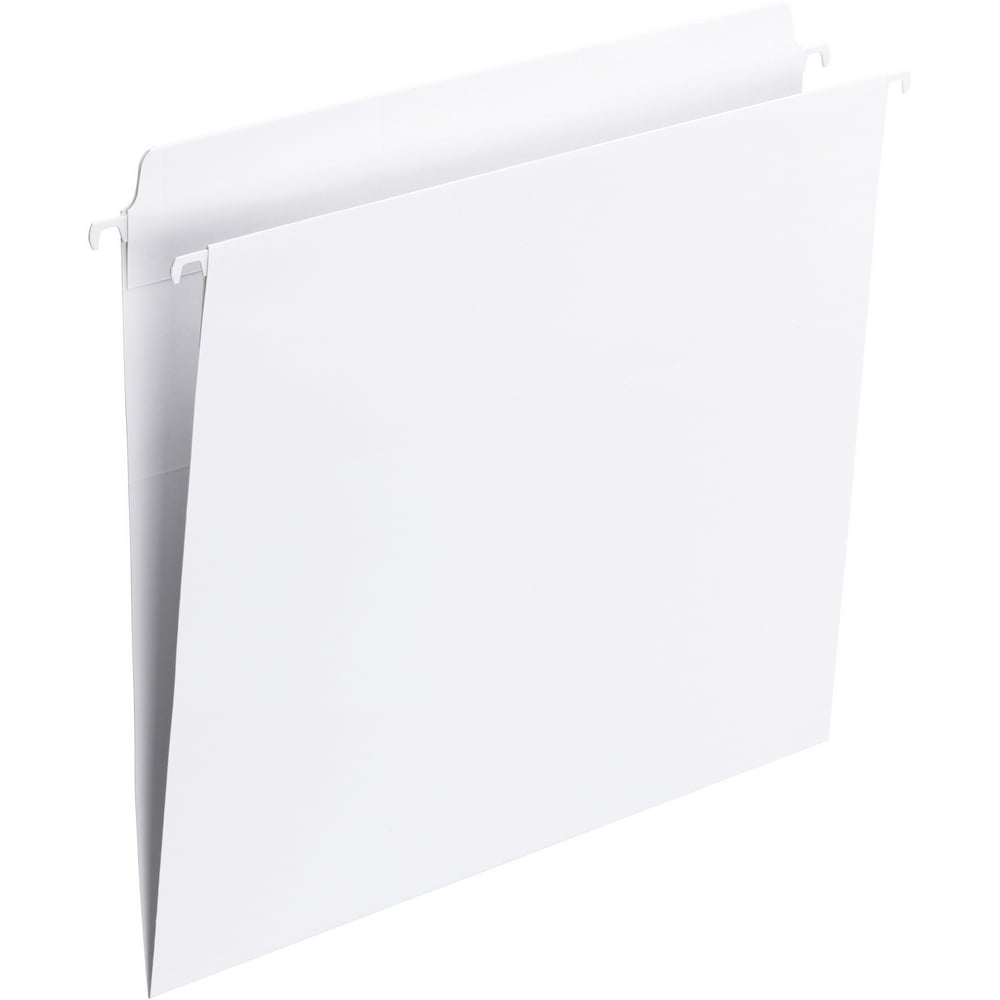 Smead FasTab Hanging File Folders, White, 20 / Box (Quantity) Walmart