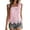 Pink, variant on NinXxx Women‘s Lace Square Neck Tank Top Sleeveless Hollow Out Blouse Red S