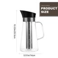 thumbnail image 5 of Cafetière à Infusion Froide 1 Pce Grande Capacité Pichet en Verre avec Filtre, 5 of 5