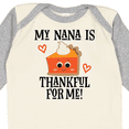 thumbnail image 4 of Inktastic Thanksgiving Nana Thankful for Me Boys or Girls Long Sleeve Baby Bodysuit, 4 of 5