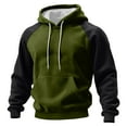 thumbnail image 2 of Stamzod Valentines Hoodies for Men and Women 2025 Fashion Patchwork Warm Fleece Hoodie Couple Pullover Hooded Sweatshirt with Pocket Plus Size Unisex Winter Clothes Green XXL, 2 of 8