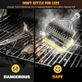 thumbnail image 6 of Professional 3-in-1 Grill Brush and Scraper with Safety Second Sweep Sponges - 18" Detachable Long Handle BBQ Cleaner for Heavy Duty Grime - Ideal Father's Day Grilling Gift for Men (Black), 6 of 6