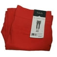 thumbnail image 3 of Rafaella Women's Pull On Comfort Capri Pants, Faux Pockets, Ankle Slit (Cayenne, 8), 3 of 3