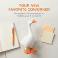 thumbnail image 2 of Desktop Goose Statue 7 inch Cute Resin Figurine for Office Desk Decor, Funny Home & Tabletop Decoration, Unique Housewarming Gifts for Women, Easter Gift Idea,White, 2 of 5
